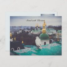 Weiße Taube im orthodoxen Kloster