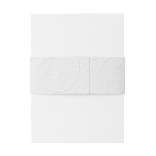 Weiße Taube mit Rings Einladungsbanderole (Rückseitenbeispiel)