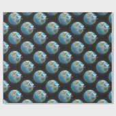 Weiße Taube mit Weltfrieden Geschenkpapier (Flach)