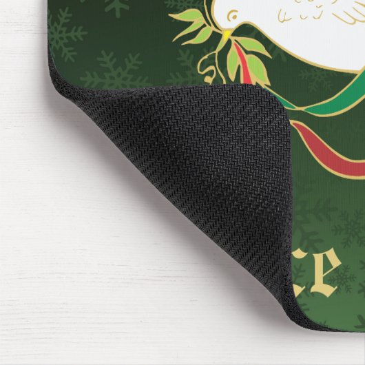 Weiße Taube Mousepad (Ecke)