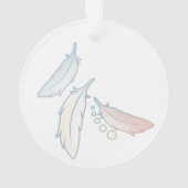 Weiße Taube Ornament (Rückseite)