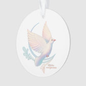 Weiße Taube Ornament (Vorderseite)