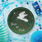 Weiße Taube Pappteller (Party)