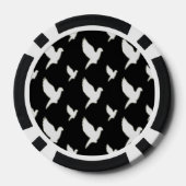 Weiße Taube Pokerchips (Rückseite)