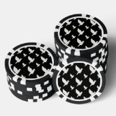 Weiße Taube Pokerchips (Stapel)