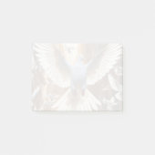 Weiße Taube Post-it Klebezettel (Vorderseite)