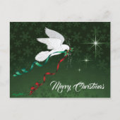 Weiße Taube Postkarte (Vorderseite)