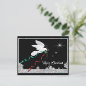 Weiße Taube Postkarte (Stehend Vorderseite)