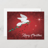 Weiße Taube Postkarte (Vorne/Hinten)