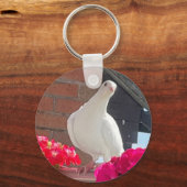 Weiße Taube Schlüsselanhänger (Vorderseite)