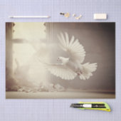 Weiße Taube Seidenpapier (Handwerk)