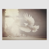 Weiße Taube Seidenpapier (Vorderseite)