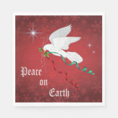 Weiße Taube Serviette (Vorderseite)