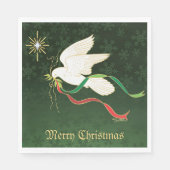 Weiße Taube Serviette (Vorderseite)