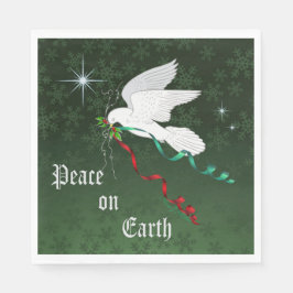 Weiße Taube Serviette