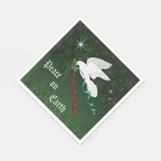 Weiße Taube Serviette (Ecke)