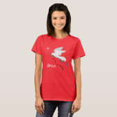 Weiße Taube T-Shirt (Vorne ganz)