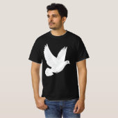 Weiße Taube T-Shirt (Vorne ganz)