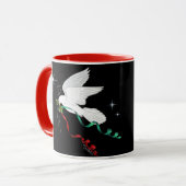 Weiße Taube Tasse (Vorderseite Links)