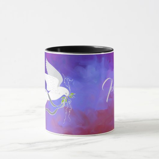 Weiße Taube Tasse (Zentrum)