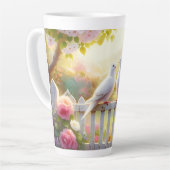 Weiße Tauben Cottage-Garten Milchtasse (Linke Ecke)