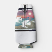 Weiße Tauben fliegen Flaschenkühler (Rückseite)