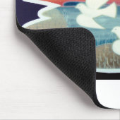 Weiße Tauben fliegen Mousepad (Ecke)