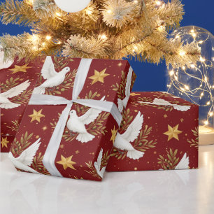 Weiße Tauben Geschenkpapier
