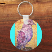 Weiße Taubenkunst Schlüsselanhänger (Vorderseite)