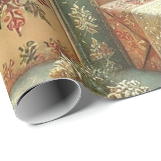 weiße Taufe Geschenkpapier (Rolleneckpunkt)