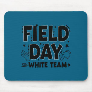 Weiße Team-Feldtag-Farbspiel-Wettbewerb Männer Mousepad