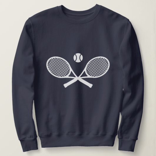 Weiße Tennis Sweatshirt (Design vorne)