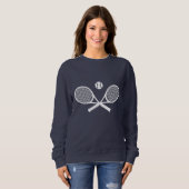 Weiße Tennis Sweatshirt (Vorne ganz)