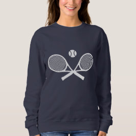 Weiße Tennis Sweatshirt