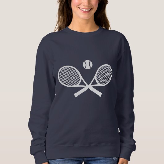 Weiße Tennis Sweatshirt (Vorderseite)
