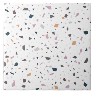 Weiße Terrazzo Keramik Tile Fliese