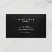 Weiße Textur / metallisches Gold Visitenkarte (Rückseite)