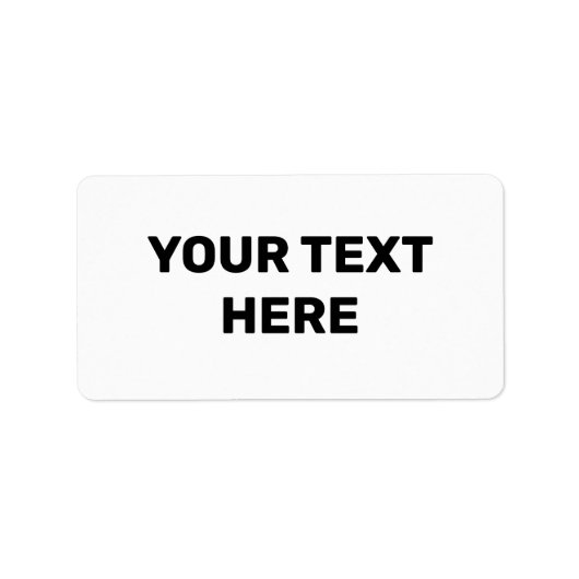 WEISSE TEXTURE EINFACHE MINIMAL-TEXT-STYLE-ETIKETT ADRESSAUFKLEBER (Vorne)