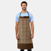 WEISSE, TIERDRUCKER Koch Schürze (Getragen)