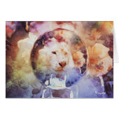 Weiße Tiger-Blumenblase Grunge (Vorderseite (Horizontal))