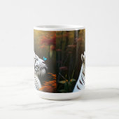 Weiße Tiger, die Momente lieben, Kaffee-Tasse Kaffeetasse (Mittel)