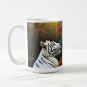 Weiße Tiger, die Momente lieben, Kaffee-Tasse Kaffeetasse (Links)