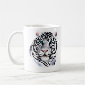 Weiße Tiger-Gesichts-Tasse Kaffeetasse (Links)
