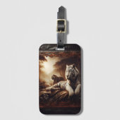 Weiße Tiger in den Sundarbans Gepäckanhänger (Vorderseite Vertikal)