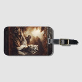 Weiße Tiger in den Sundarbans Gepäckanhänger (Vorderseite (Horizontal))