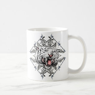 Weiße Tiger-Kaffee-Tasse Kaffeetasse