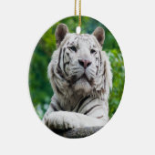 Weiße Tiger Keramik Ornament (Rechts)