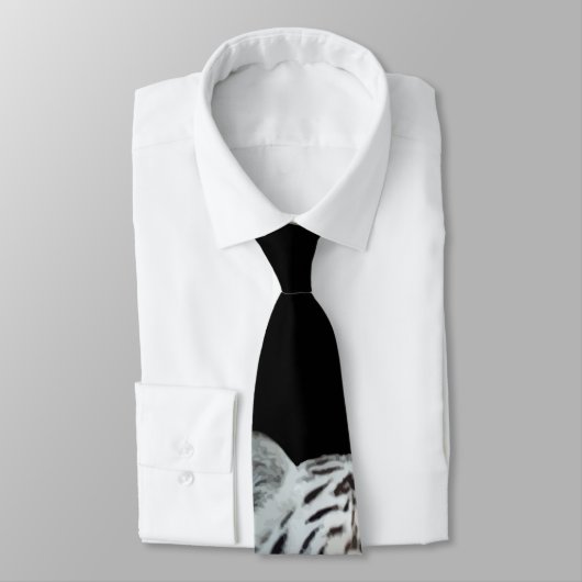 Weiße Tiger-Krawatte Krawatte (Gebunden)