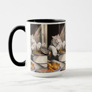 Weiße Tiger Küche Moment Tasse