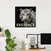 Weiße Tiger Luxusmode Poster (Heimbüro)